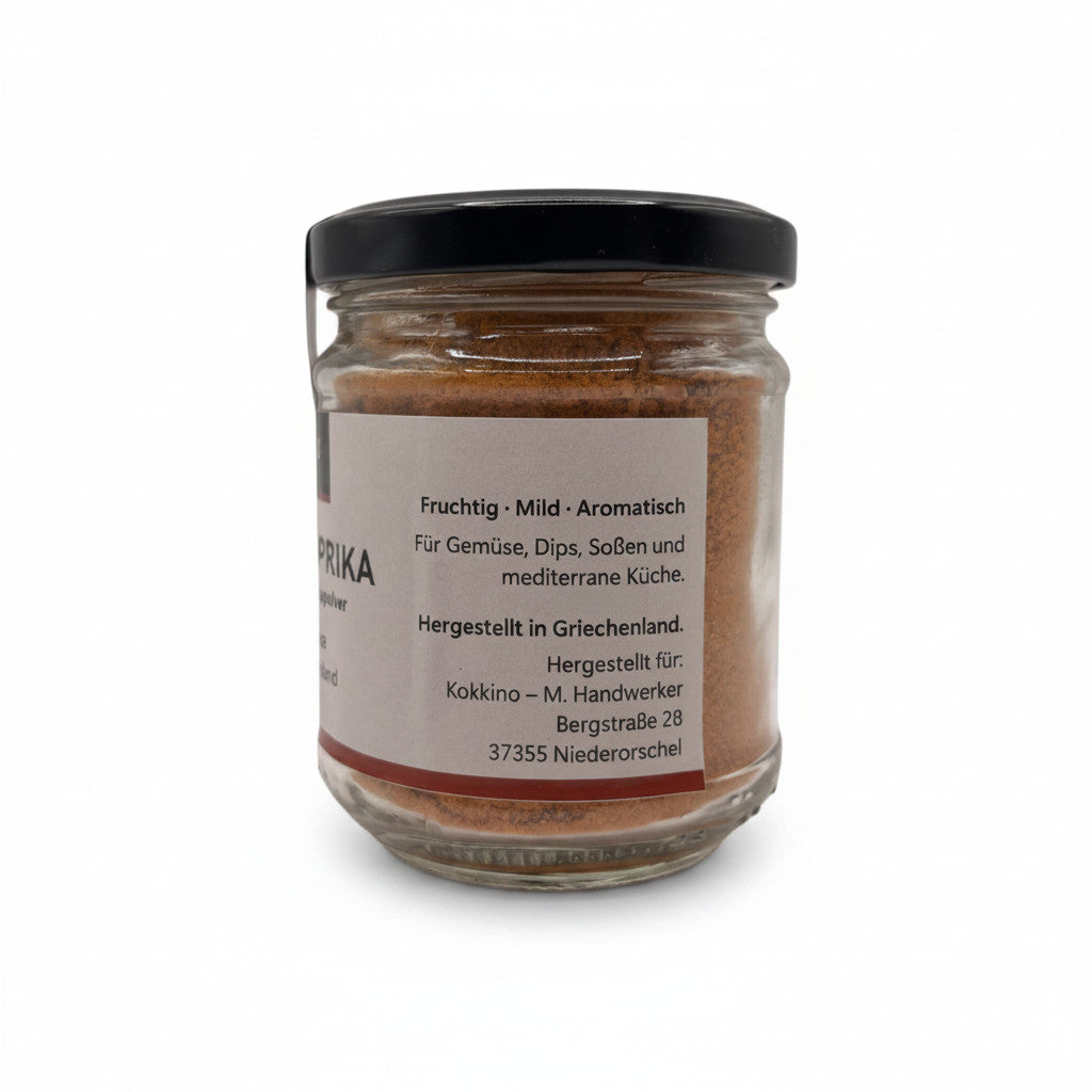 Griechisches Paprika Pulver Florina – 120 g Glas