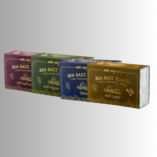 Gourmet Meersalzflocken 4er-Set - knusprig, mild & natürlich aromatisch
