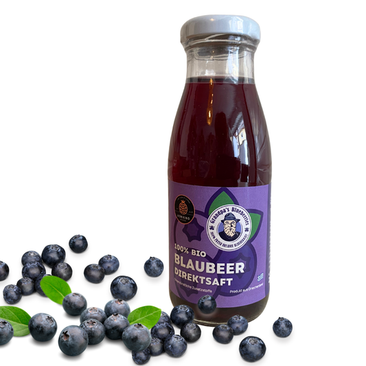 BIO Blaubeersaft von Kokkino, 250 ml Direktsaft aus Wildheidelbeeren