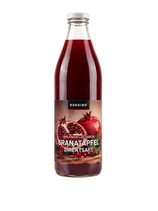 KOKKINO Granatapfel Direktsaft – 100 % Direktsaft aus Griechenland