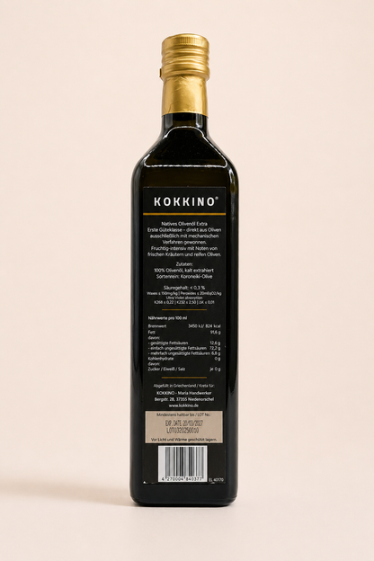 KOKKINO RIZA – Natives Olivenöl Extra aus Kreta
