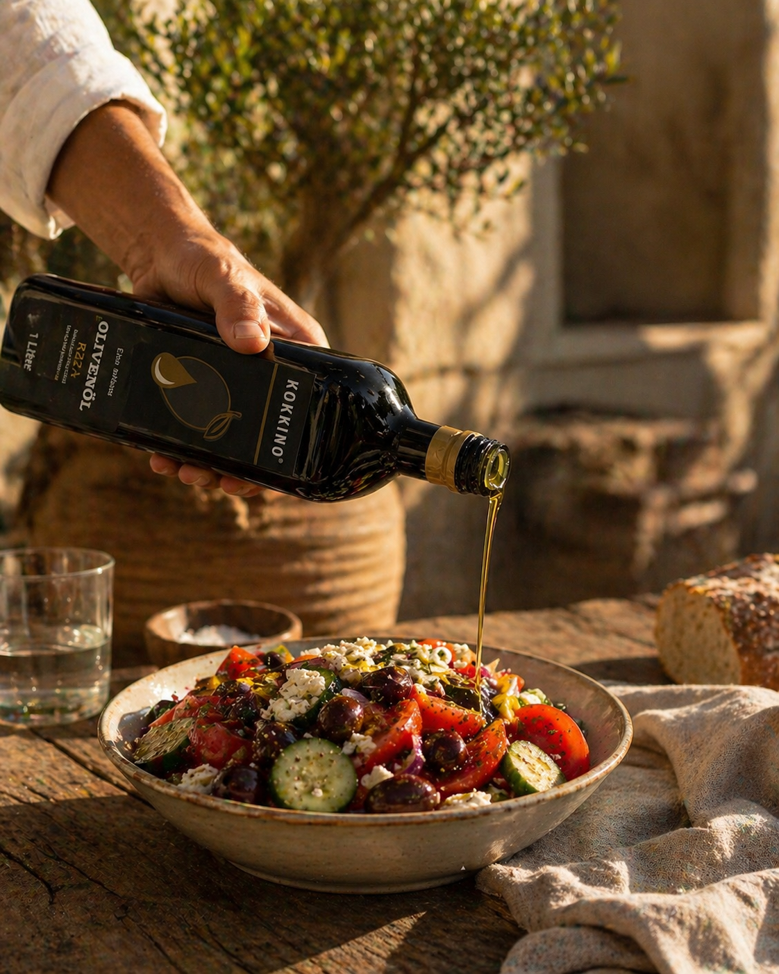 KOKKINO RIZA – Natives Olivenöl Extra aus Kreta