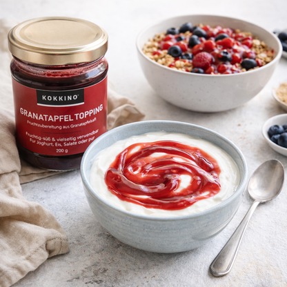 KOKKINO Granatapfel-Topping – fruchtige Granatapfelsauce – 200 g