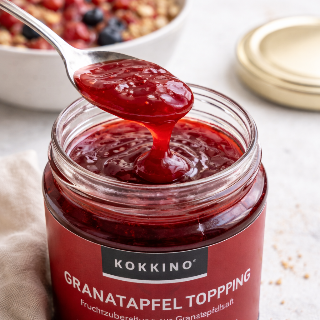 KOKKINO Granatapfel-Topping – fruchtige Granatapfelsauce – 200 g