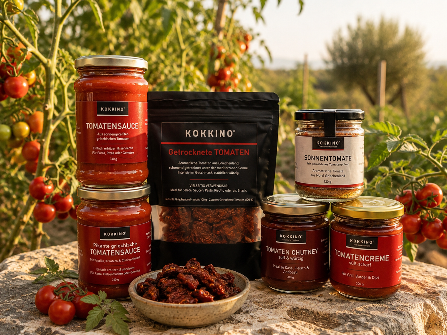KOKKINO Tomatenliebe - Unsere Tomatenspezialitäten in ihrer ganzen Vielfalt