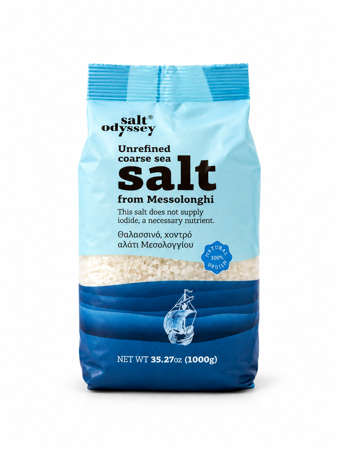 Salt Odyssey Reines Meersalz aus Messolonghi (1 kg)
