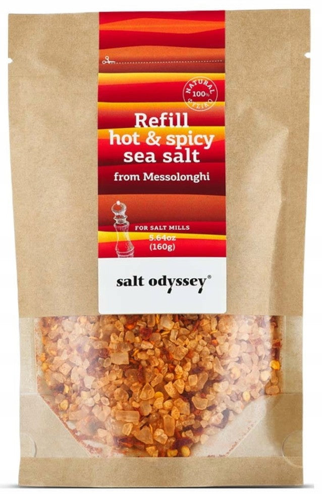 Salt Odyssey Meersalz – Pikant · Keramikmühle (160 g)