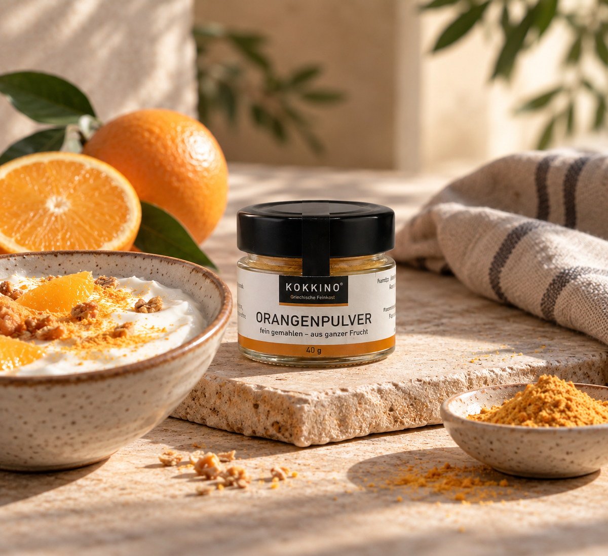 Orangenpulver aus griechischen Orangen (40 g)