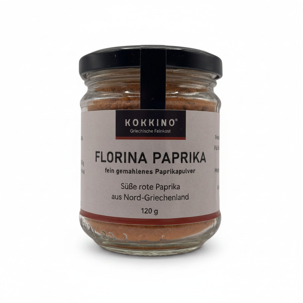 Griechisches Paprika Pulver Florina – 120 g Glas