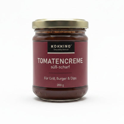 KOKKINO Tomatencreme süß-scharf mit Knoblauch – 200 g Glas