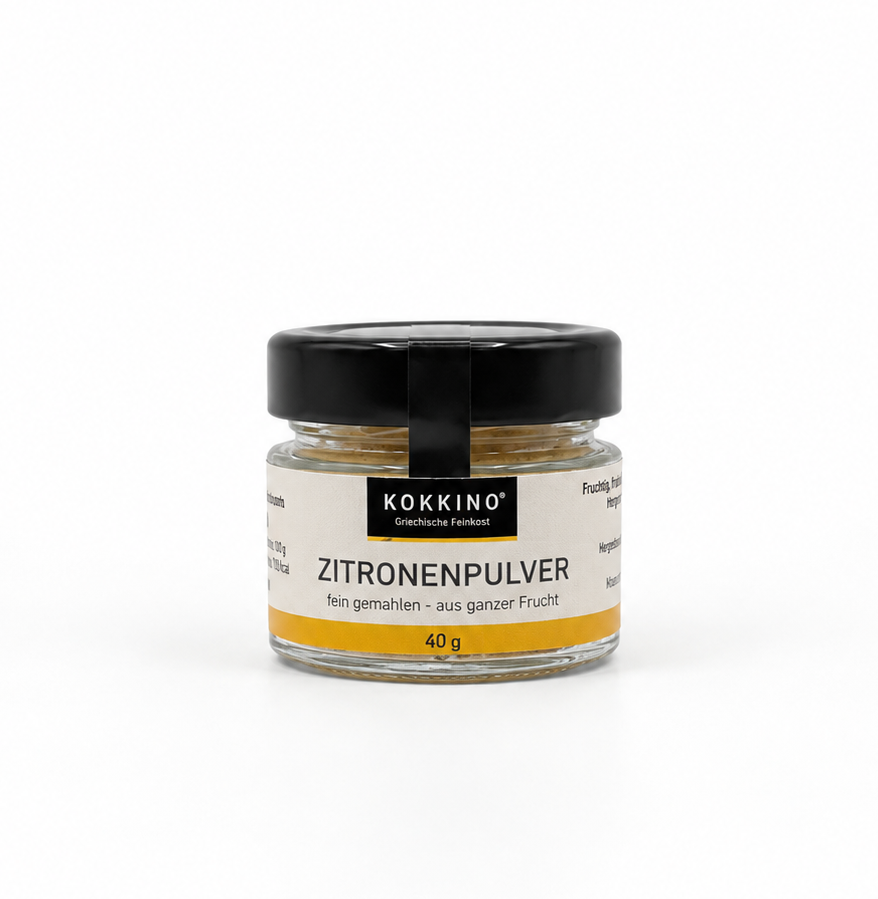 Zitronenpulver aus griechischen Zitronen (40 g)