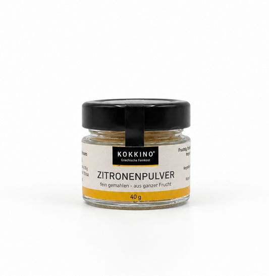 Zitronenpulver aus griechischen Zitronen (40 g)