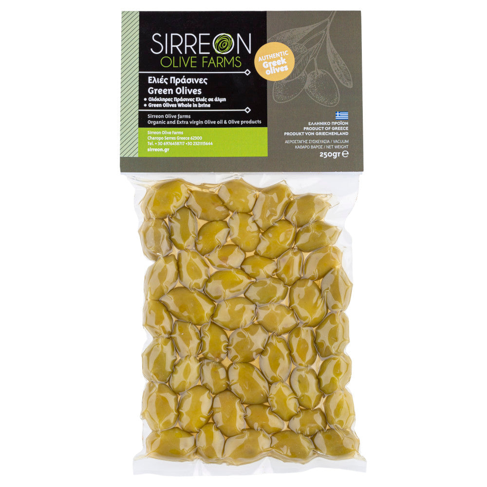 Griechische Grüne Oliven – 250 g Vakuum